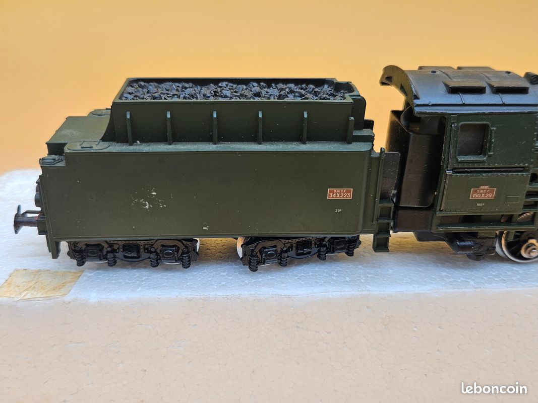 MARKLIN HO LOCOMOTIVE VAPEUR SNCF 150 X 29 AVEC TENDER REF 8346