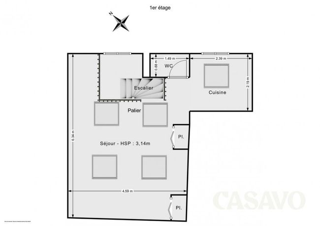 Maison a louer nanterre - 3 pièce(s) - 58 m2 - Surfyn
