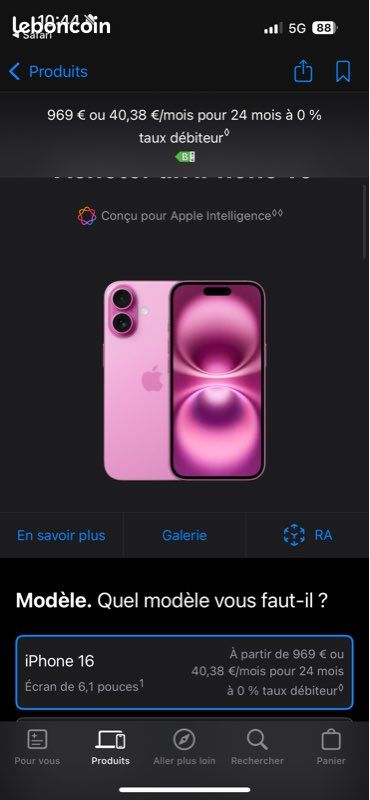 Iphone 16 rose (image 1)