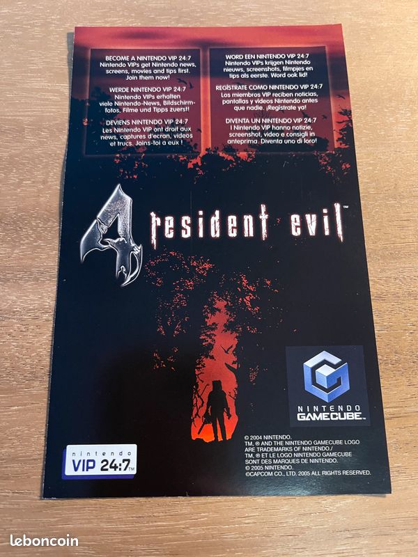 Resident Evil Gamecube PAL Français Excellent état Code non