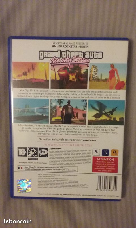 GRAND THEFT AUTO: Vice city - PS2 - Complet ( Carte + Notice ) EUR 22