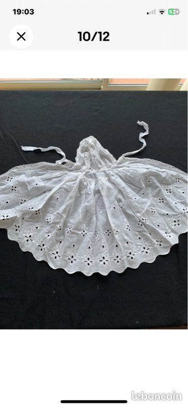 Robe de poupée ancienne Jumeau, Rabery , Steiner, Sfbj/4019PO8+M (image 3)