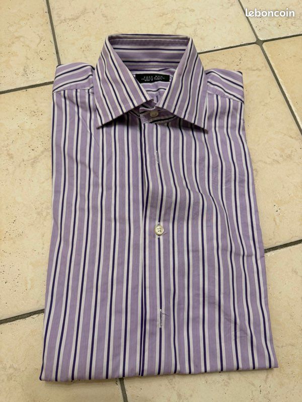 Chemise Zara violet M 38 (image 8)
