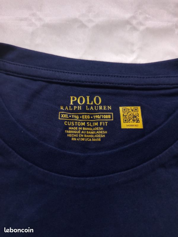 Tshirt taille XXL ralph bleu marine (image 10)