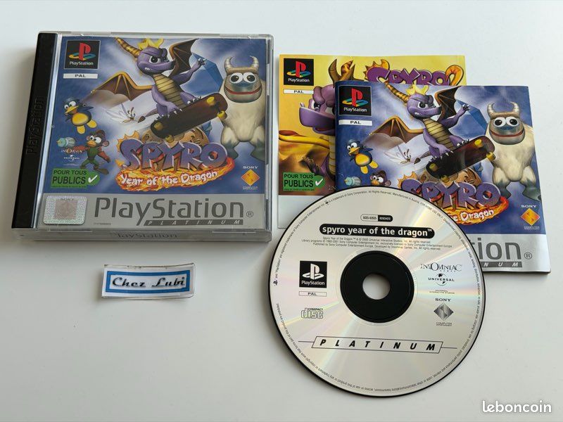 Spyro Year of the Dragon Platinum - Complet - Sony Playstation 1 PS1 - PAL