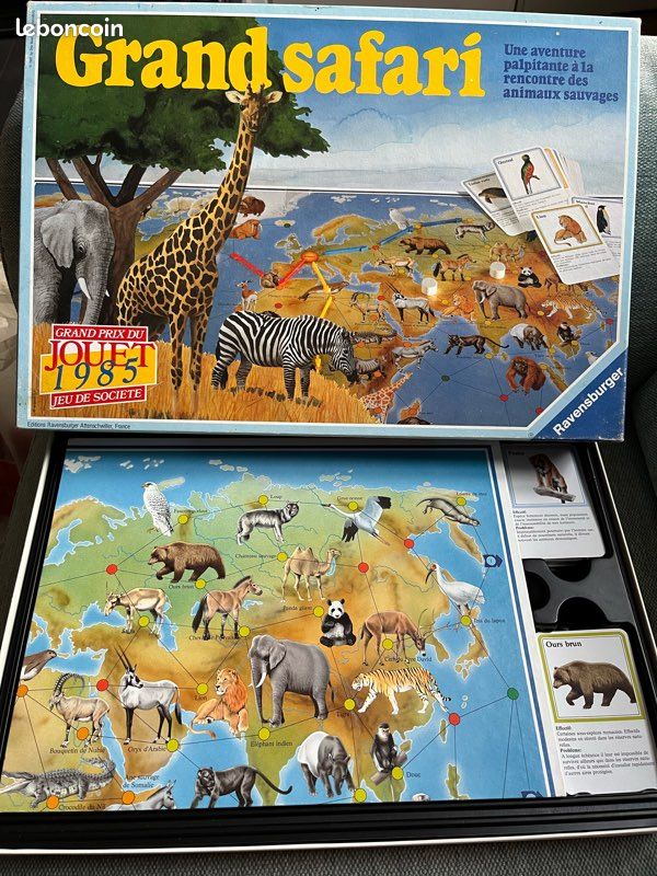 Jeu de société éducatif - Safari à travers le monde - 10 ans + - Label