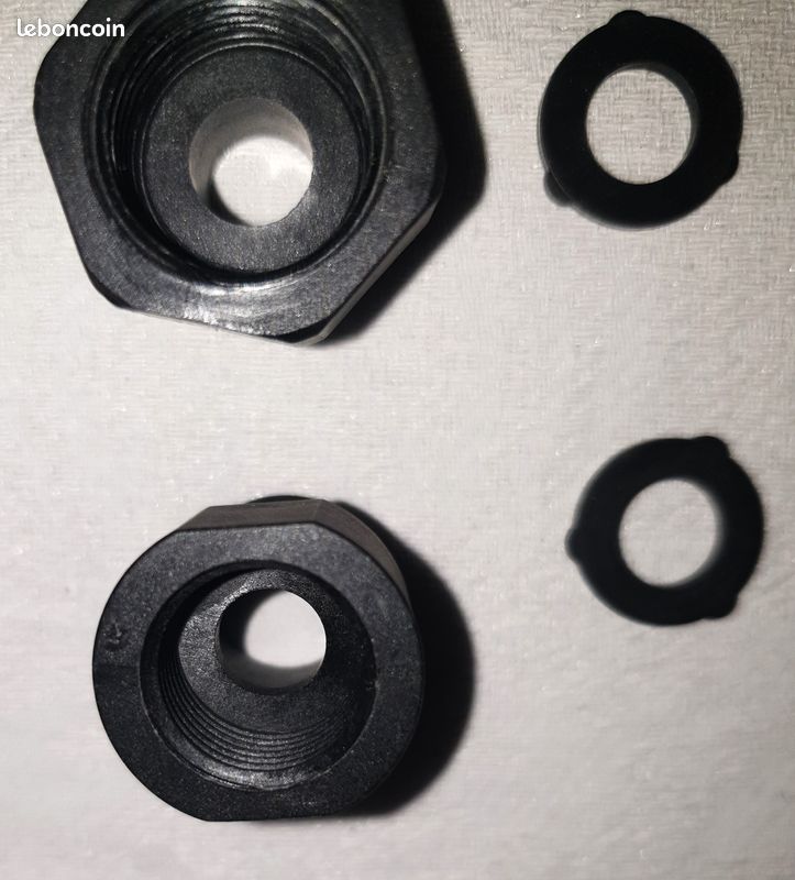 Adaptateur pour tuyaux (plomberie): Adapter 1/2" female thread to 3/8" male thread, Adapter 1/2" male thread to 3/8" female thread (image 4)