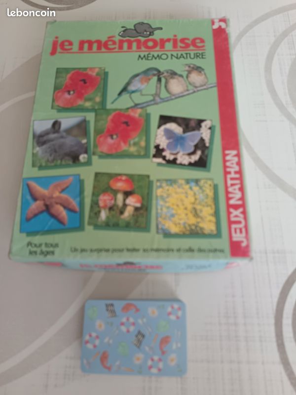 Jeu de cartes enfant - NATHAN - Jeu des 7 familles - Bleu - 2 joueurs ou plus - 10 min pas cher