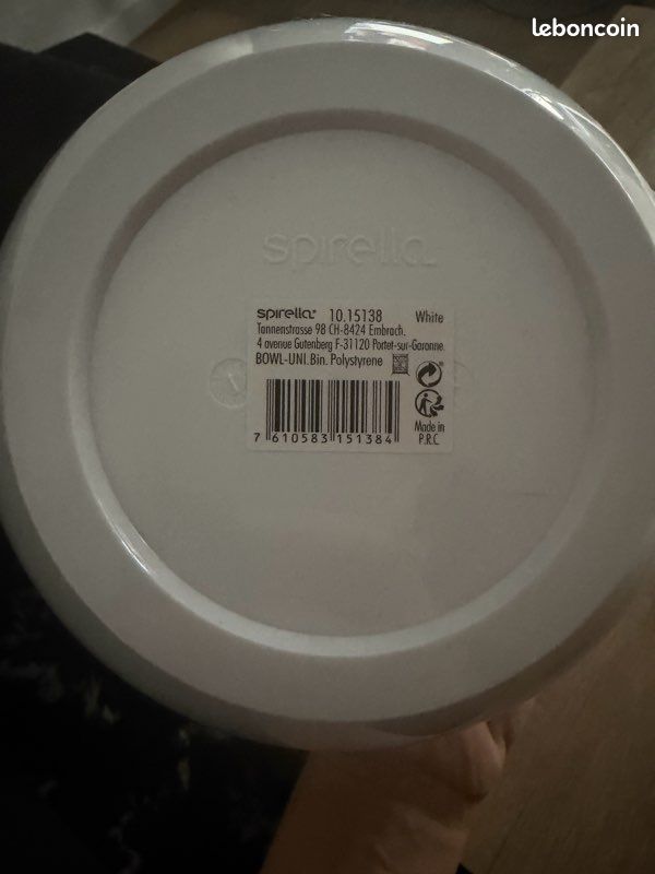 Spirella Design Poubelle à Couvercle Pivotant Cocco 5 Litres Rouge - Avec Anneau Fixation Sacs, Salle De Bain Et Cuisine