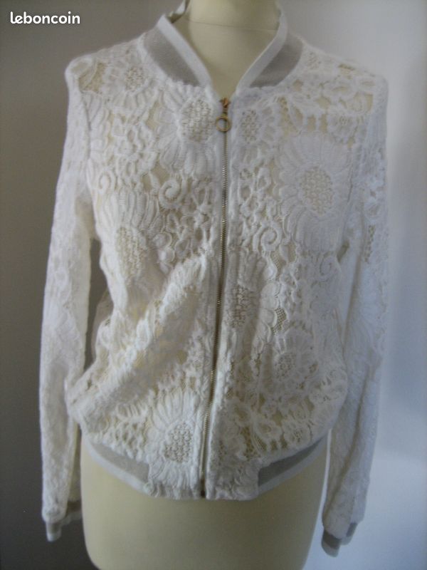 Blouson/Blouse Scarlet Roos dentelle blanche T: 2/38use (image 1)