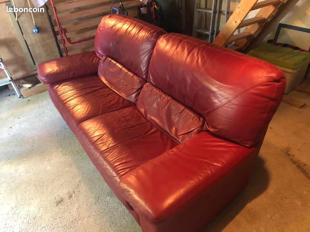A vendre canape cuir vachette (image 3)