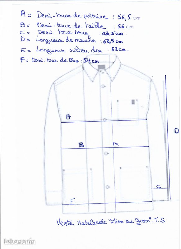 Veste type barbour matelassée "Mise au Green" (image 5)