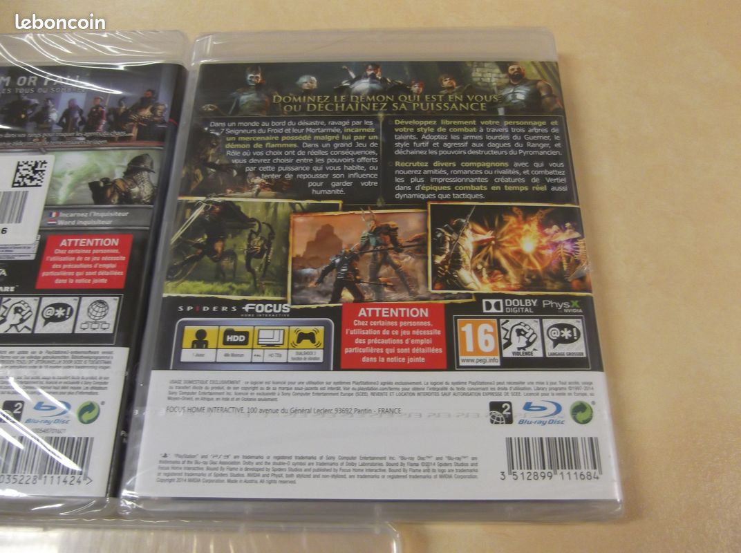 Bound By Flame / Sony / PlayStation 3 / PS3 / neuf sous