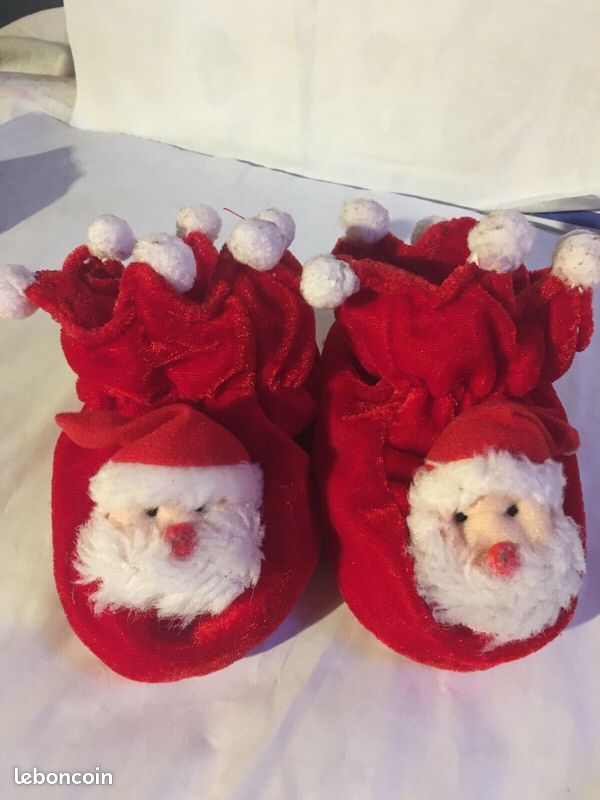 Chaussons père noel pour bébé le père noël Chaussures