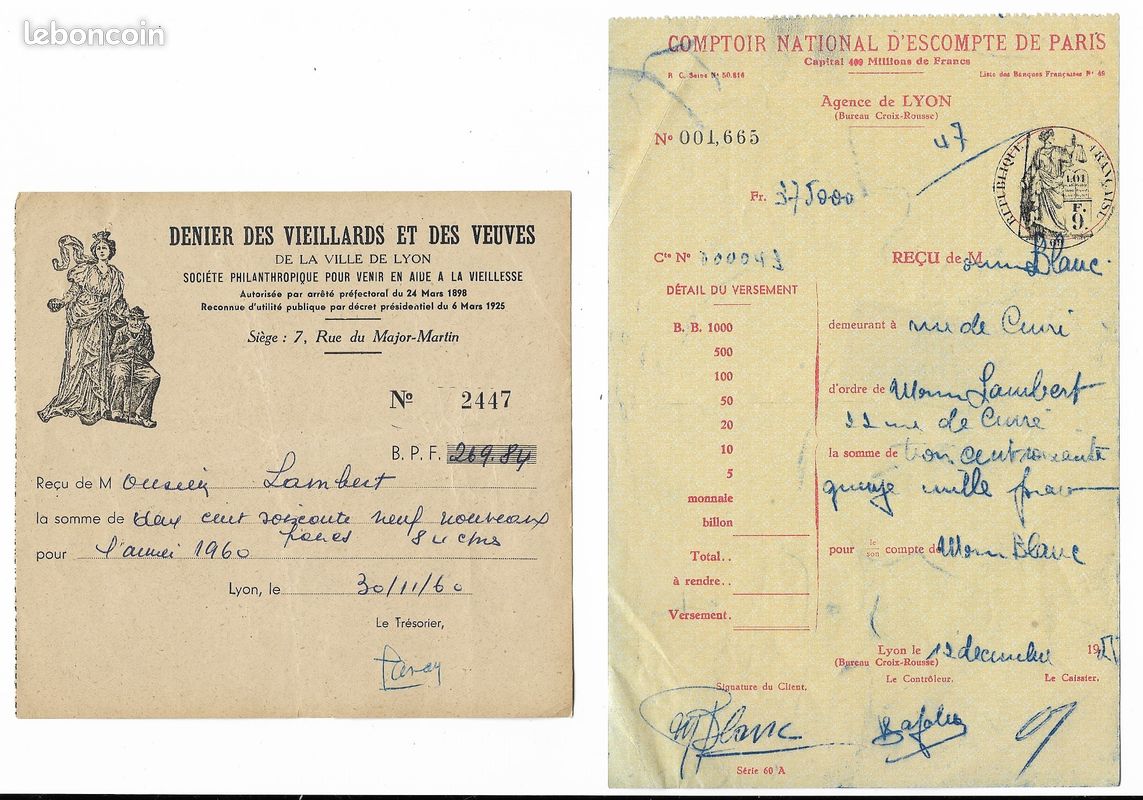 Vieille Facture Armand Frères (verrerie à Valence Sur Rhône) De 1919 – Super Pour La Collection !