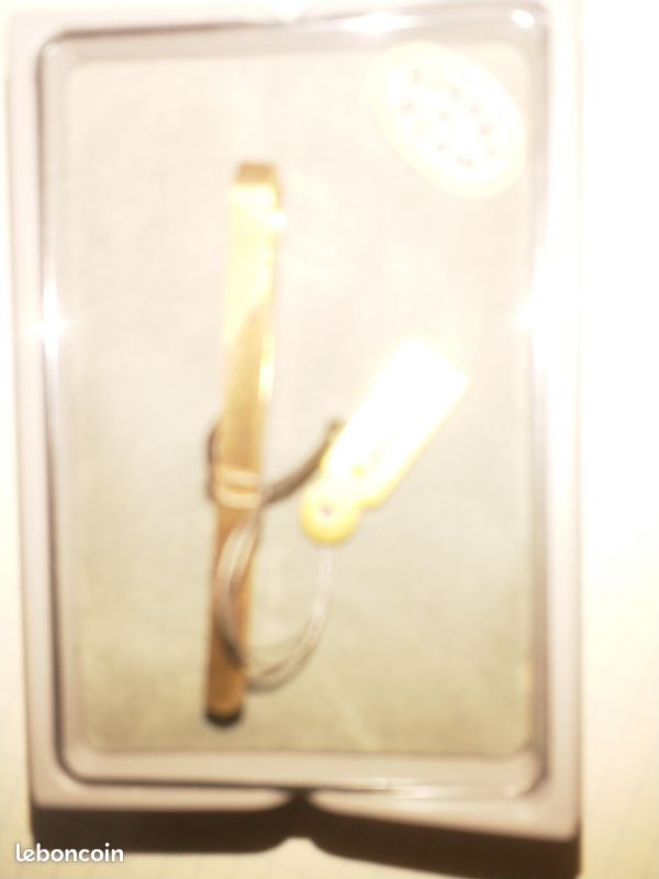 Pince a cravate plaque or (image 1)