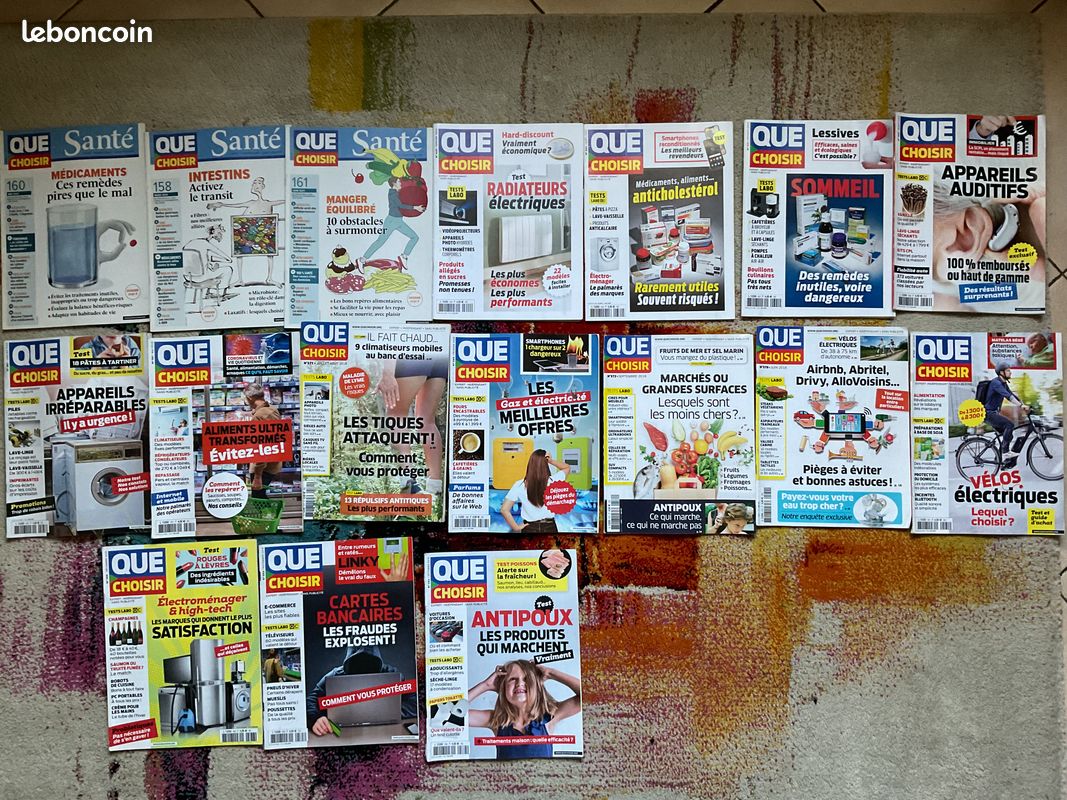 Lots revues 60 millions de consommateurs et que choisir dont numéros santé et argent (image 2)