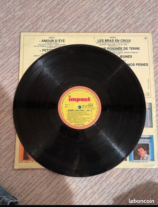 Vinyle Johhny Hallyday Volume 2 (image 3)