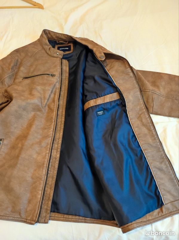 Veste Harrington réversible avec fermeture éclair complète