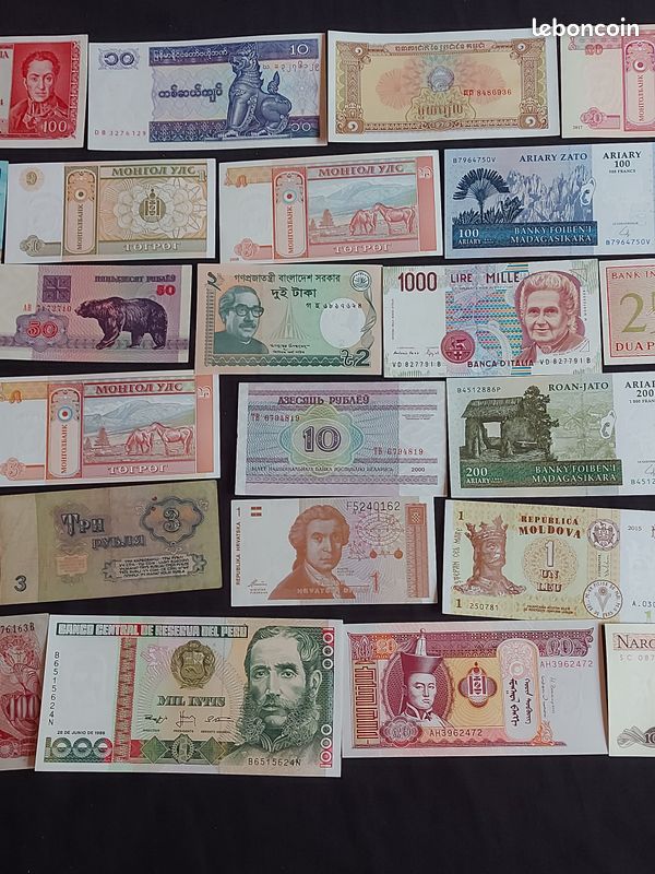 L8 28 billets du monde 26 UNC 2 ayant circulés (image 6)