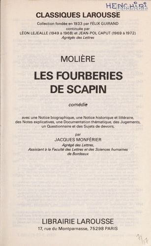 Les fourberies de scapin (image 1)