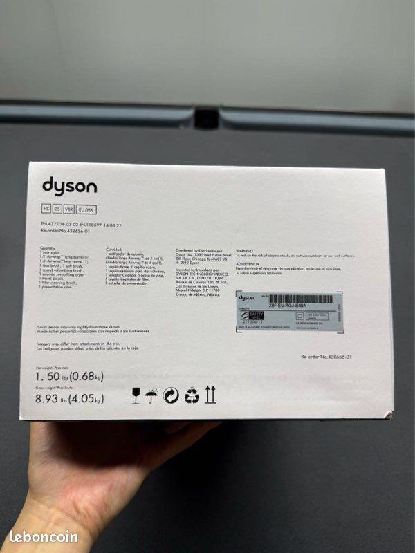 Dyson Airwrap Complete Long HS05 – Bleu Pervenche/Rosé – État Neuf
