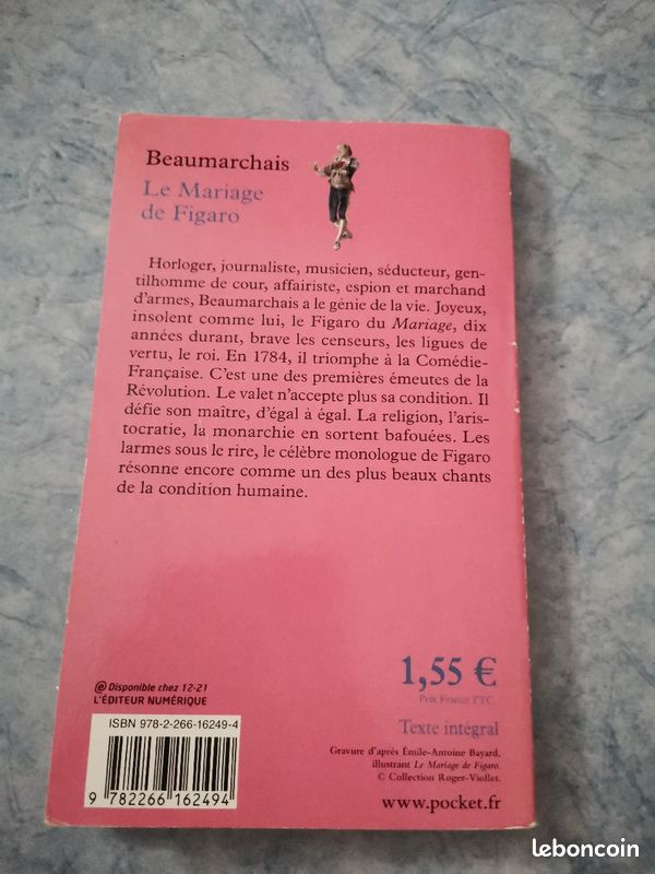 Livre Le mariage de Figaro de Beaumarchais (image 2)