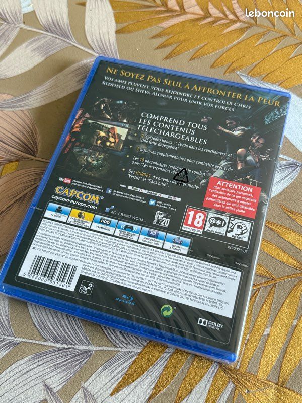 Jeu Resident Evil 5 - Version PS4 PlayStation 4 - Neuf Sous Blister - FR