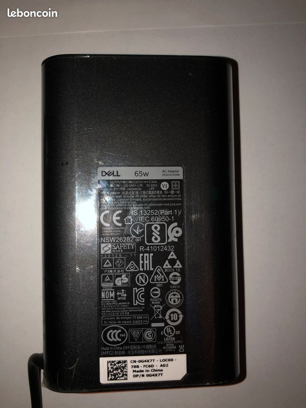 Chargeur ordinateur Original Dell 65W LA65NM130 - Neuf (image 3)