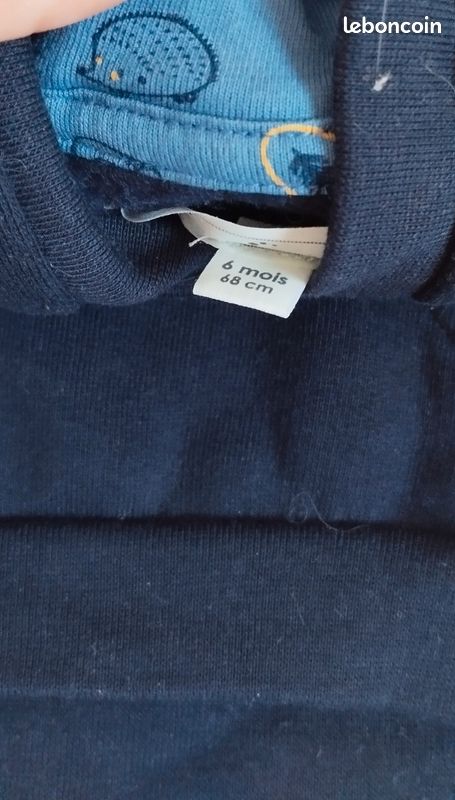 Pull garçon 6 mois mes petits cailloux (image 2)