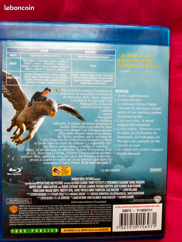 Blu-ray Disc Harry Potter et le prisonnier d'Azkaban (image 3)