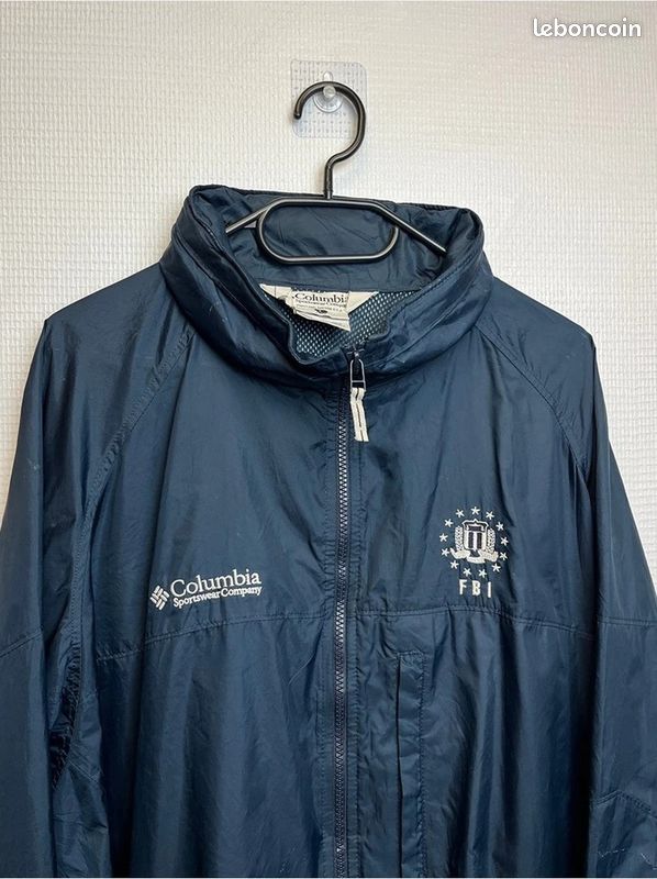 Coupe-vent Columbia Fbi Vintage Marine Homme L (image 3)