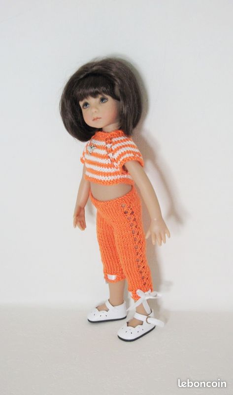 Tenue Printanière Pour Poupée Little Darling 33 Cm – Fait Main (France) – Vêtement Seul