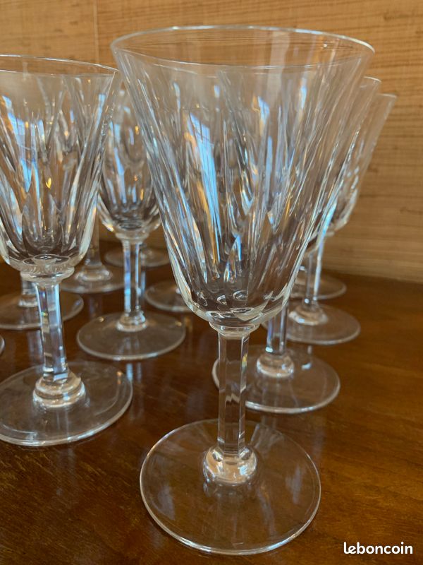 12 verres à eau en cristal de Saint Louis, modèle Cerdagne (image 4)