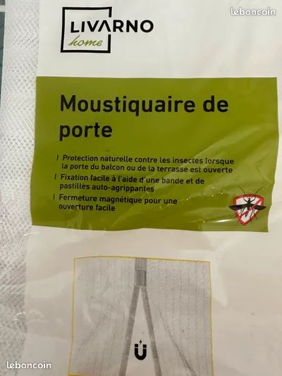 Moustiquaire de porte blanche (image 4)
