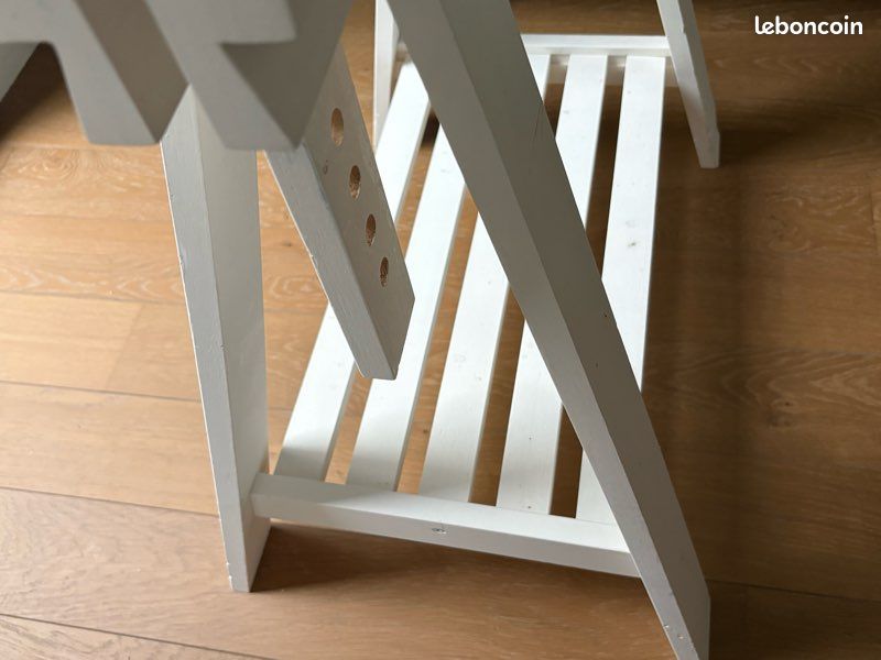 Bureau IKEA : plateau en verre trempé et un tréteau réglable IKEa (image 7)