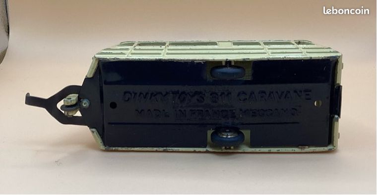 Dinky Toys F 811 – Caravane Avec Glaces, Version Toit Strié, Boîte D'origine