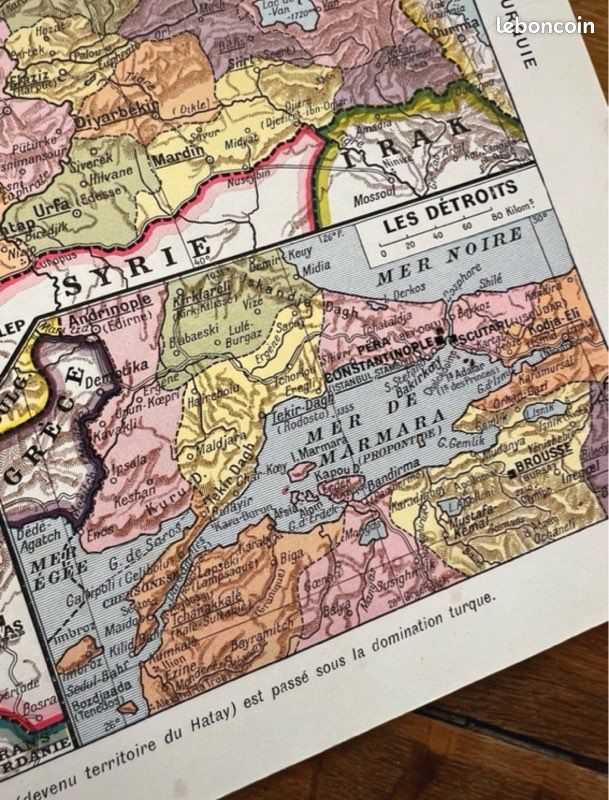 Carte Ancienne D'Istanbul 1740 – Reproduction, Décoration Murale