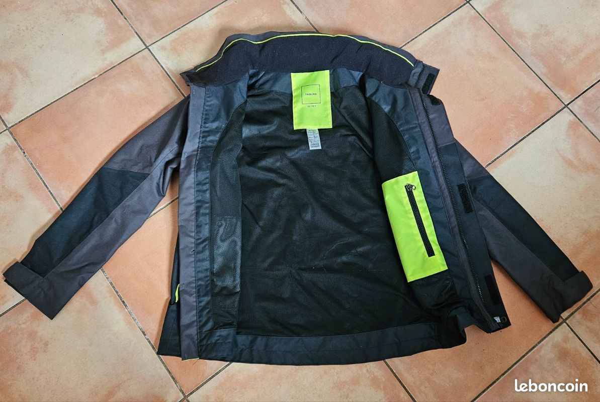 Manteau coupe vent Tribord Decathlon 12/13 ans (image 3)