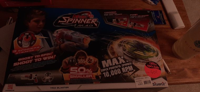 Pack de 2 blasters Spinner Mad - toupies de combat Spinner Mad