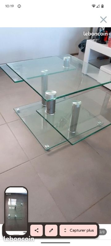 Table basse en verre (image 2)