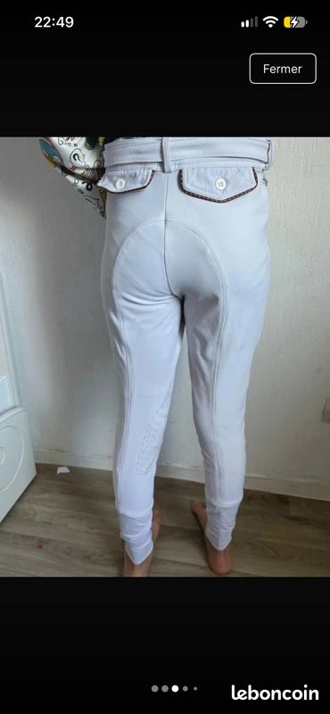 Pantalon blanc pénélope (image 7)