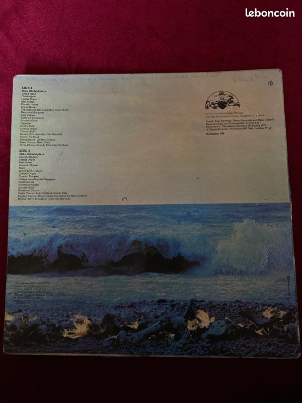 Vinyle Tubular Belze groupe mythique 1er de Mike Oldfield bande originale du film l’exorciste (image 2)