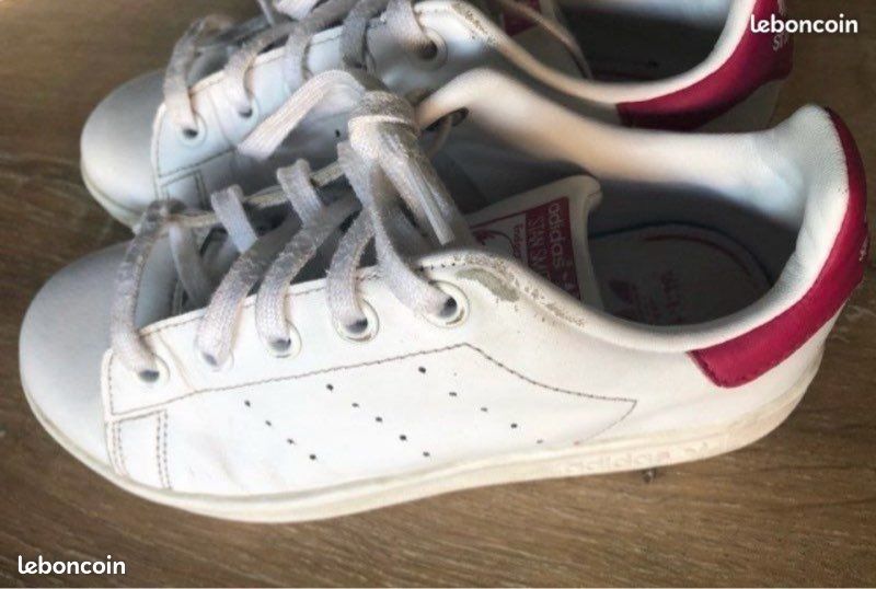 Stan Smith blanche et arrière rose Pointu 32 (image 1)