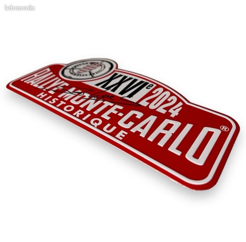 Placa Ralllye de Monte - Carlo Histórico 2019