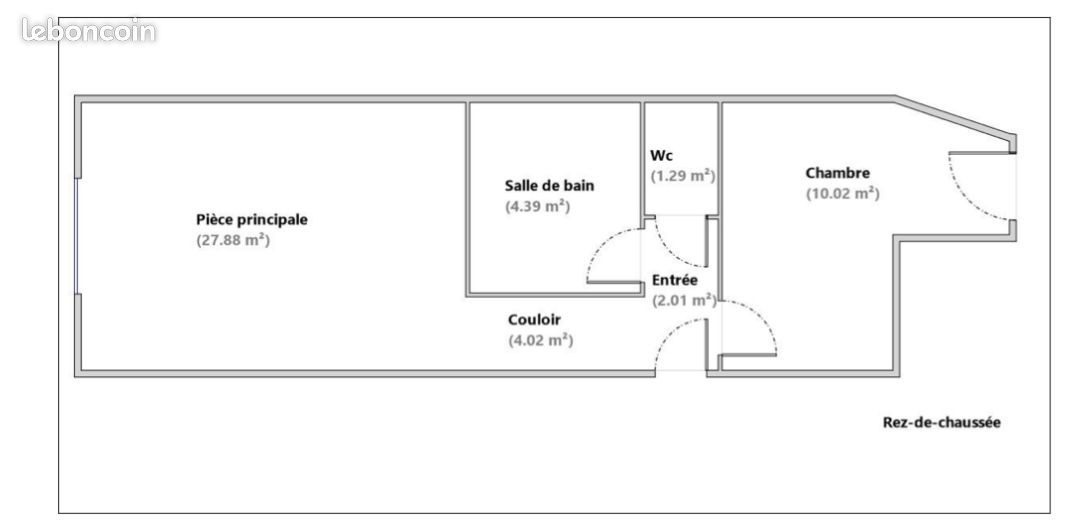 Appartement 2 pièces 50 m² · à Villeurbanne · 49,5 m² · 145 900 €
