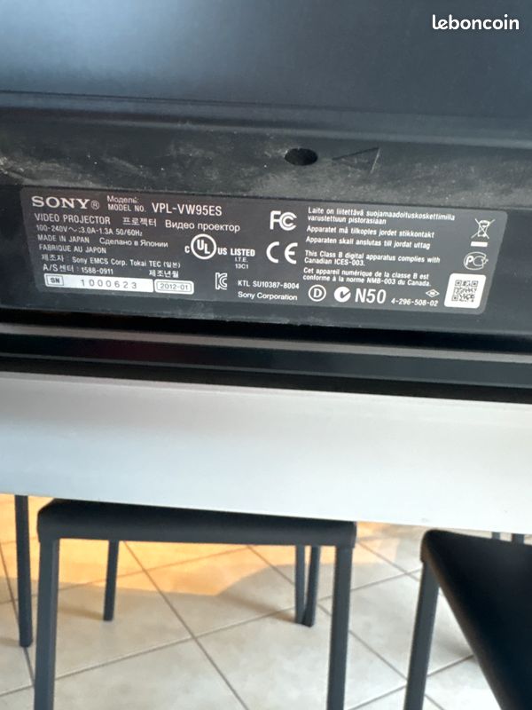 Projecteur Sony 3D full je 1080p (image 3)