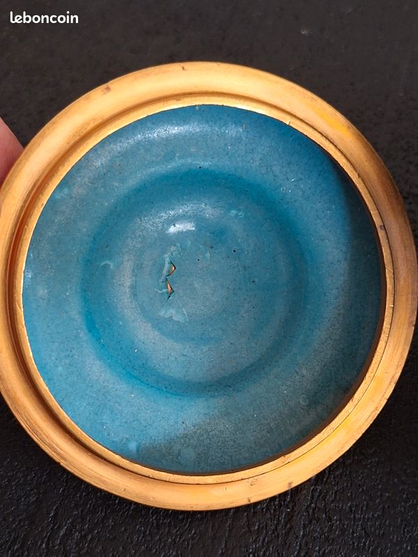 Boîte / Pot en émail cloisonné chinois avec socle (image 7)