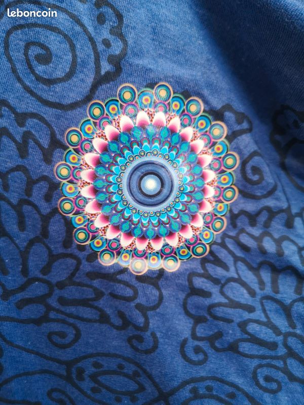 Robe À Manches Longues V-Cou Femme DESIGUAL Bleu
