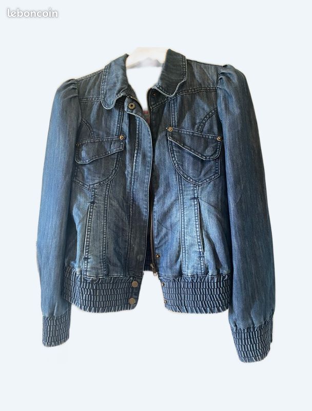 Blouson Jean Neuf Bleu (image 1)